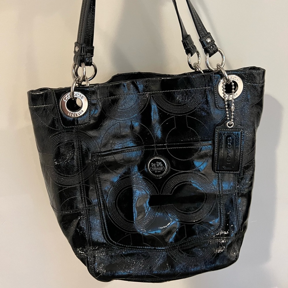 Coach Patent Leather Bag Authentic